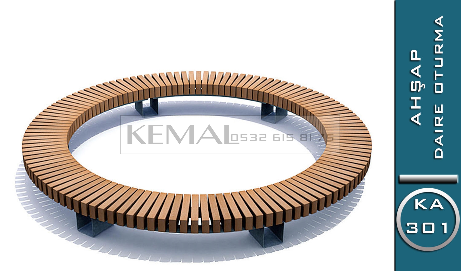 Modüler Daire Oturma Bankı (KA 301 Serisi)