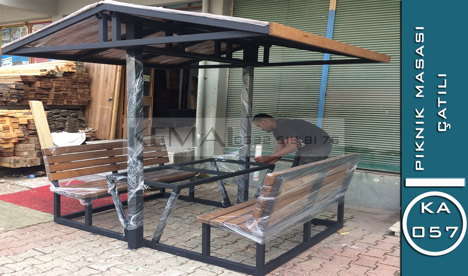 Modern Çatılı Piknik Masası & Kamelya (KA 057 Serisi)