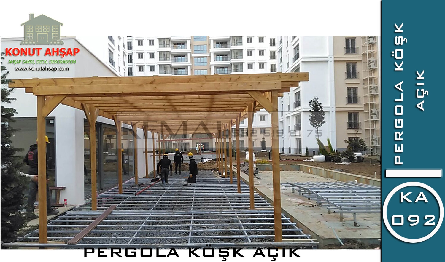 Geniş Alan Pergola & Yükseltilmiş Deck Sistemi (KA 092 Serisi)
