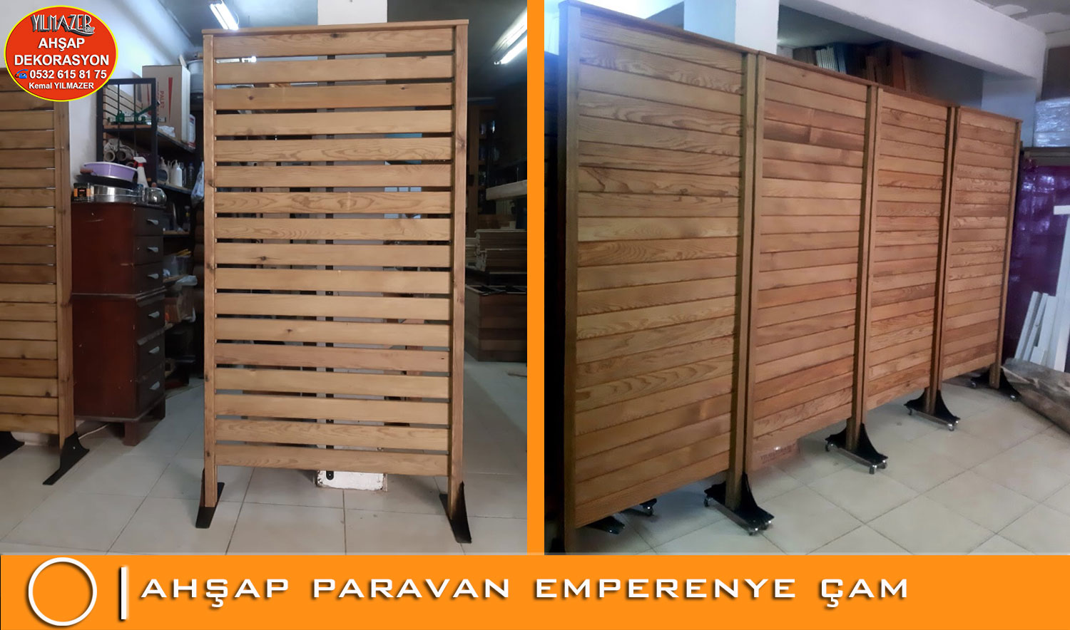 Ahşap paravan emprenye çam