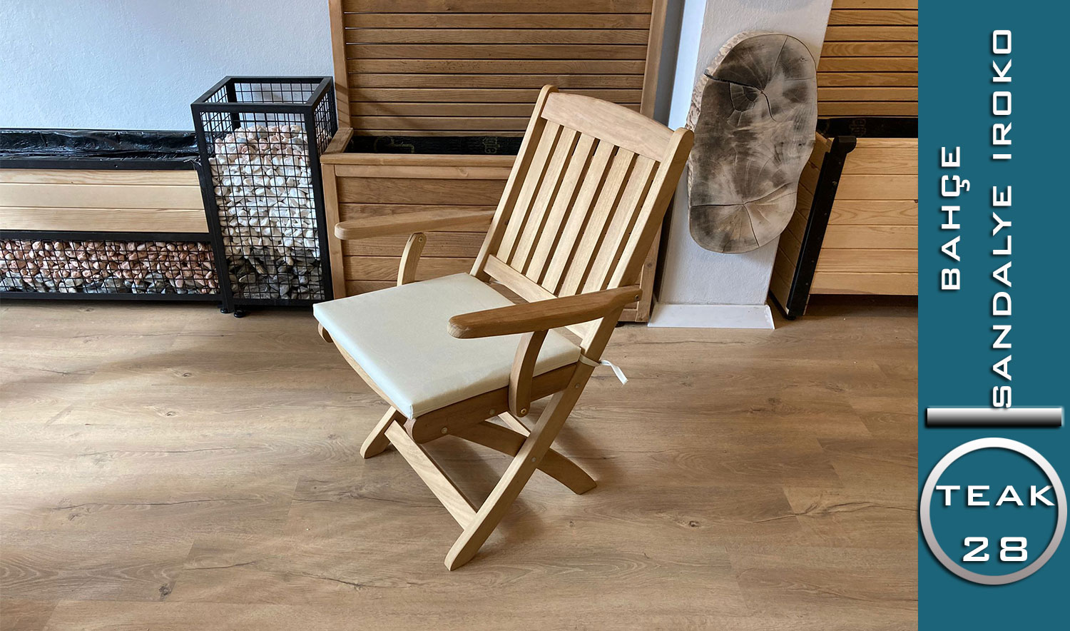 Bahçe Sandalyesi Katlanır (TEAK 28 | Lüks & Konfor)