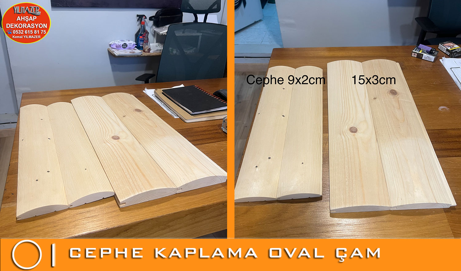 cephe kaplama oval çam