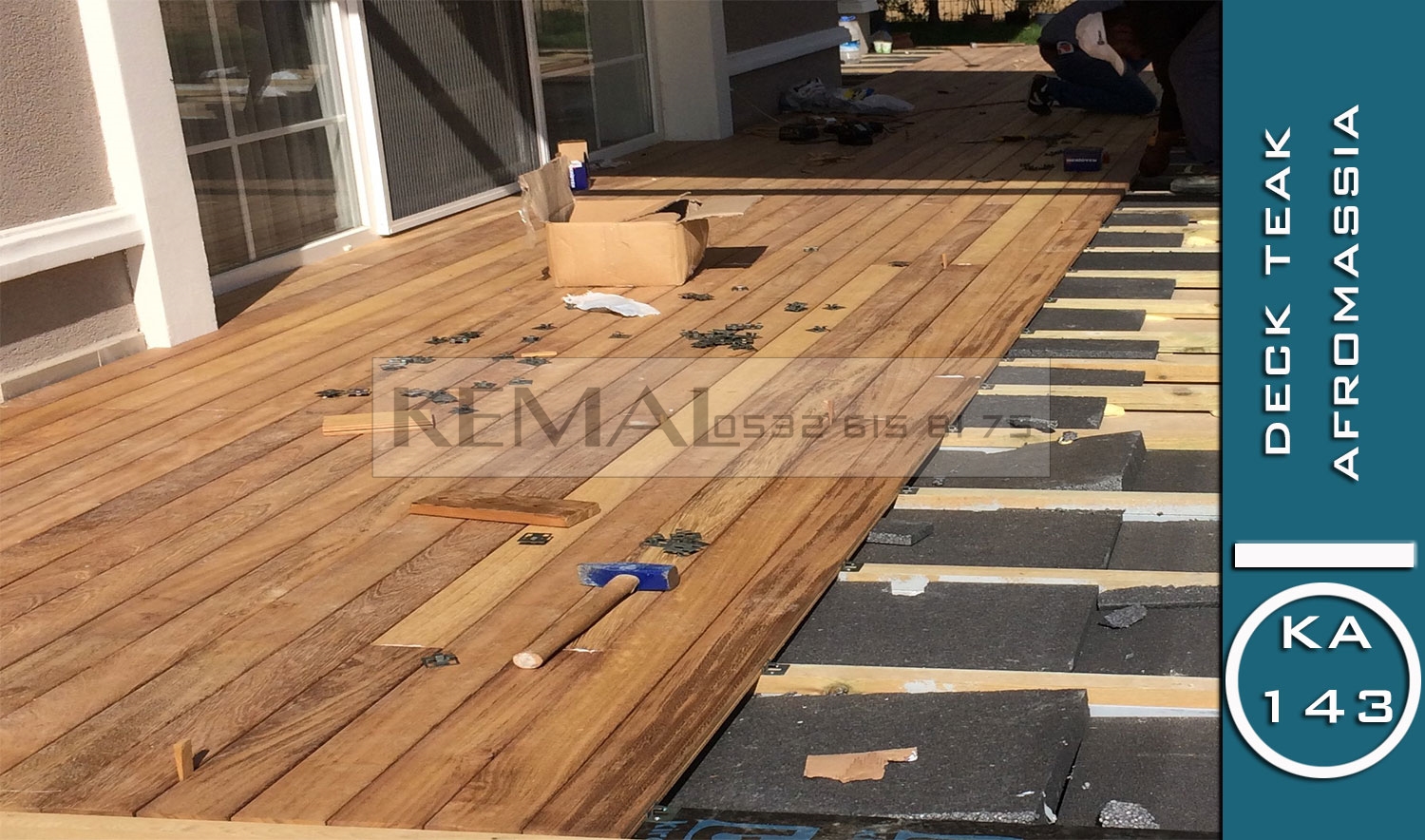 Premium Afromosia (Afrika Teak'i) Deck Uygulaması (KA 143 Serisi)