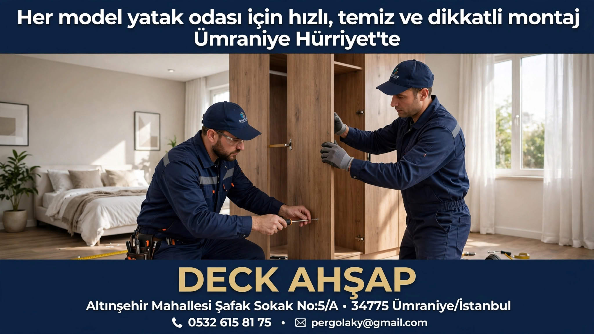 Her model yatak odası için hızlı, temiz ve dikkatli montaj Ümraniye Hürriyet'te