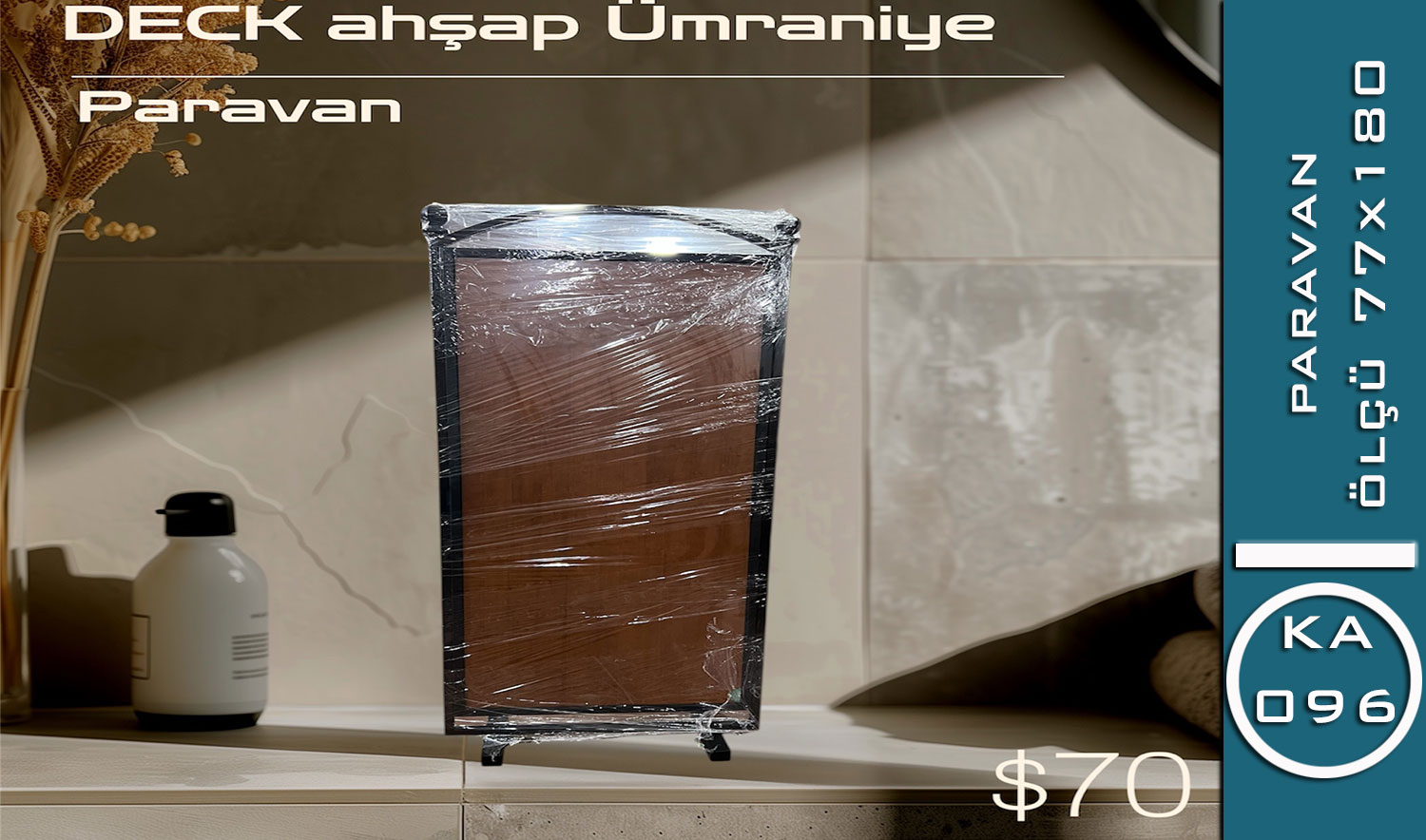 Modern Ahşap Panel Paravan (KA 096 | Hazır Ürün)