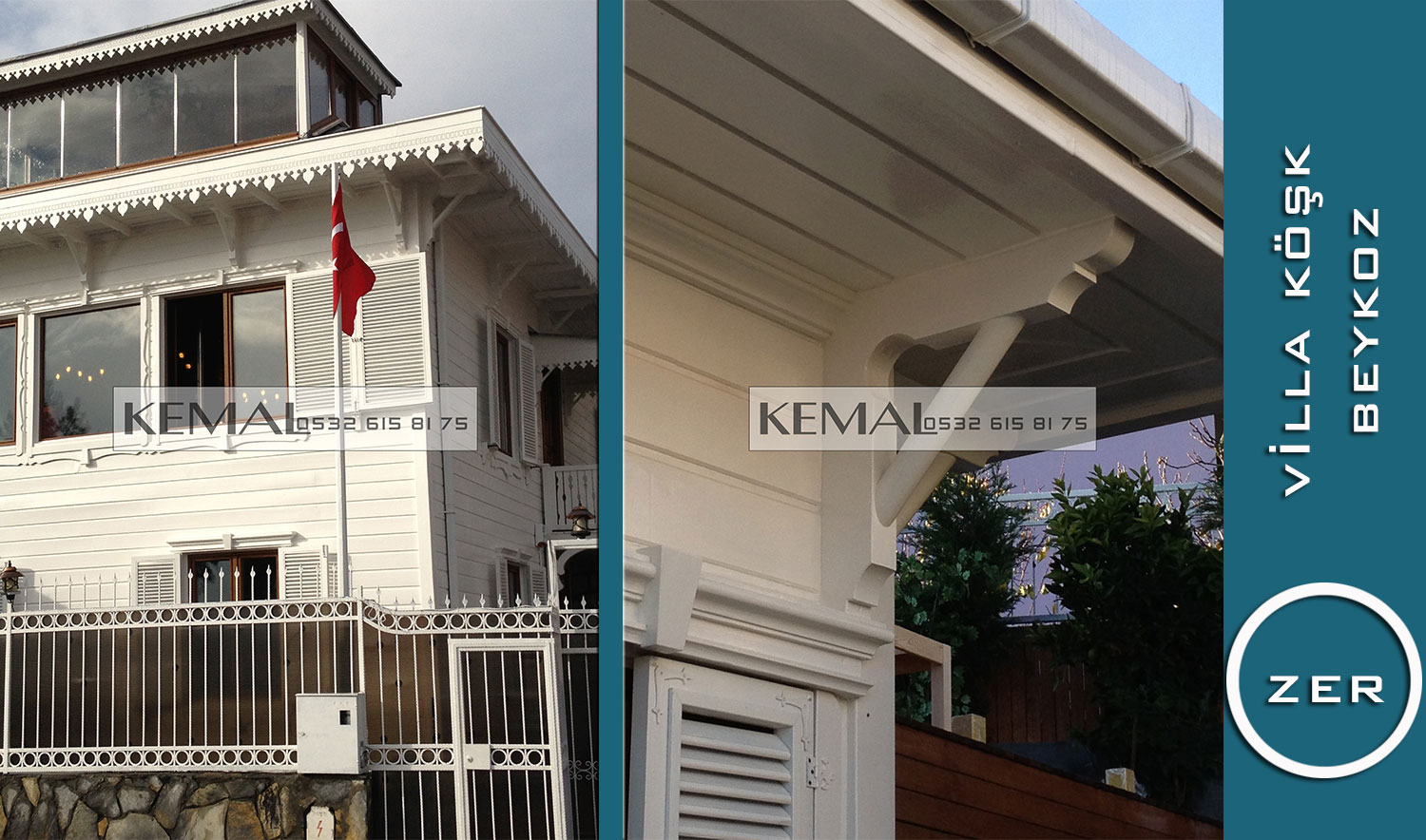 Ev Yazlık Ahşap Villa Beyaz Köşk 